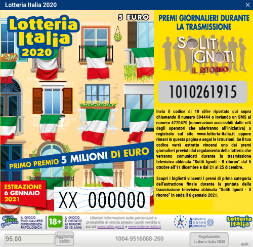 Lotteria italia estrazioni 130702